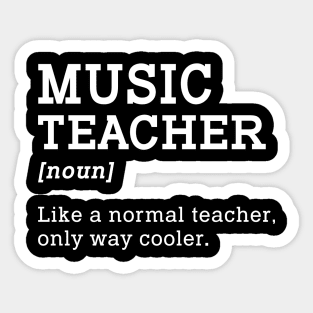 Music Teacher Back To School Sticker